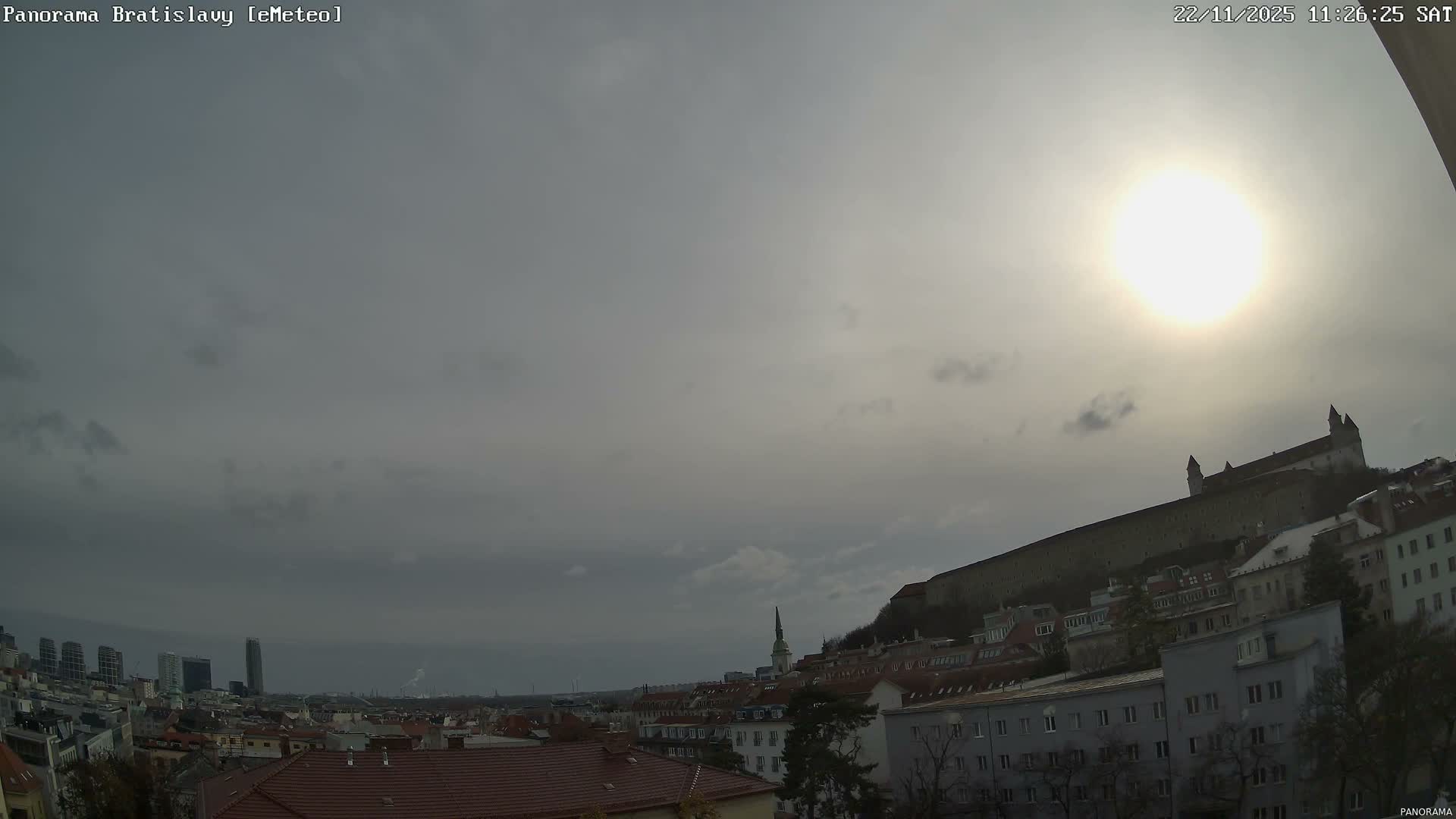 Bratislava City Southeast View Skyline  Live Cam - Stare Mesto, Okres Bratislava I, Bratislava, Slovakia