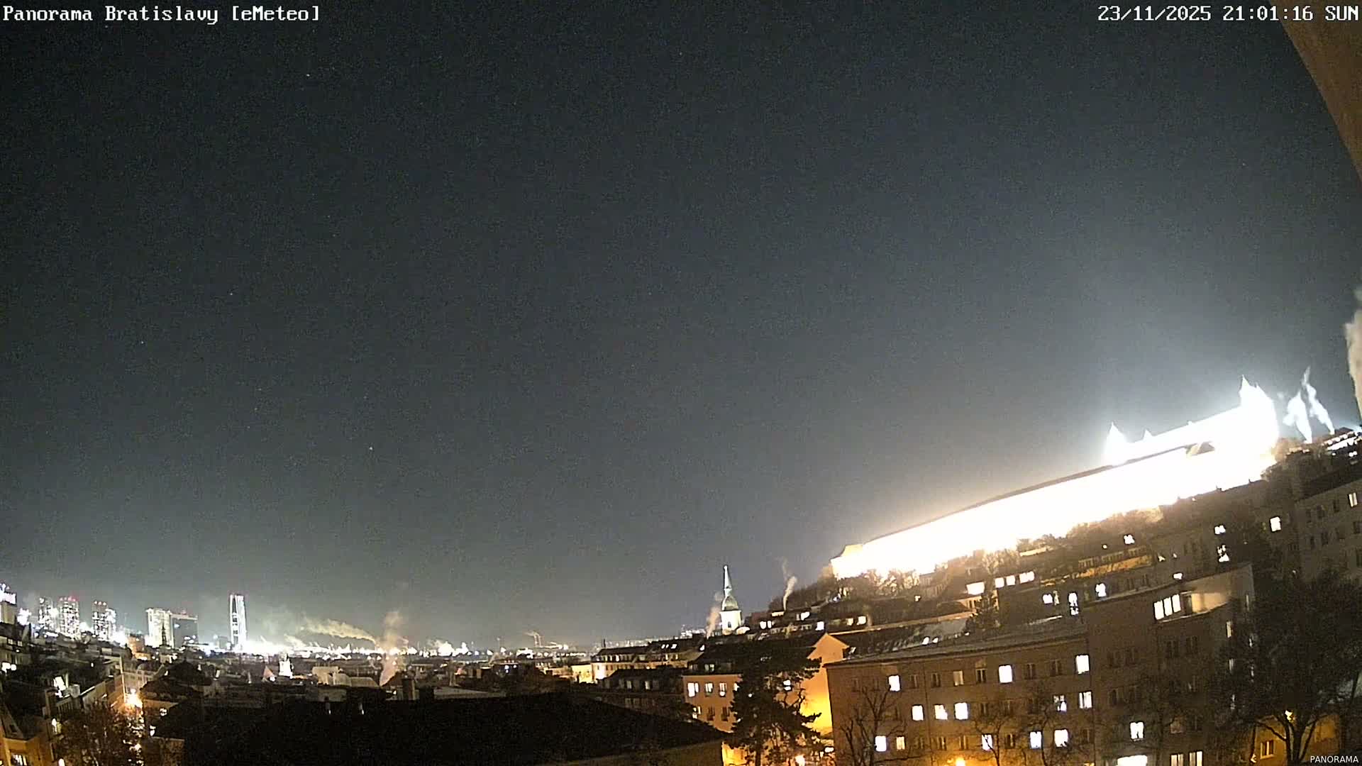 Bratislava City Southeast View Skyline  Live Cam - Stare Mesto, Okres Bratislava I, Bratislava, Slovakia
