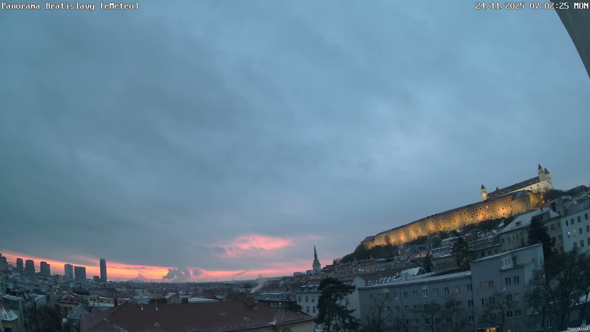 Bratislava City Southeast View Skyline  Live Cam - Stare Mesto, Okres Bratislava I, Bratislava, Slovakia