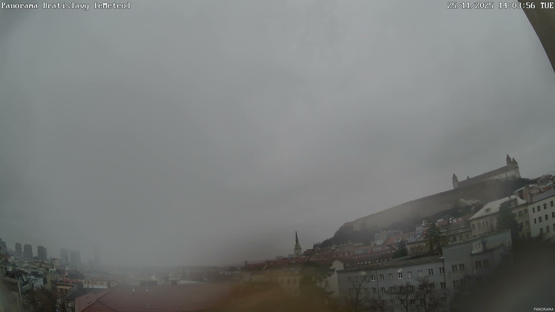 Bratislava City Southeast View Skyline  Live Cam - Stare Mesto, Okres Bratislava I, Bratislava, Slovakia