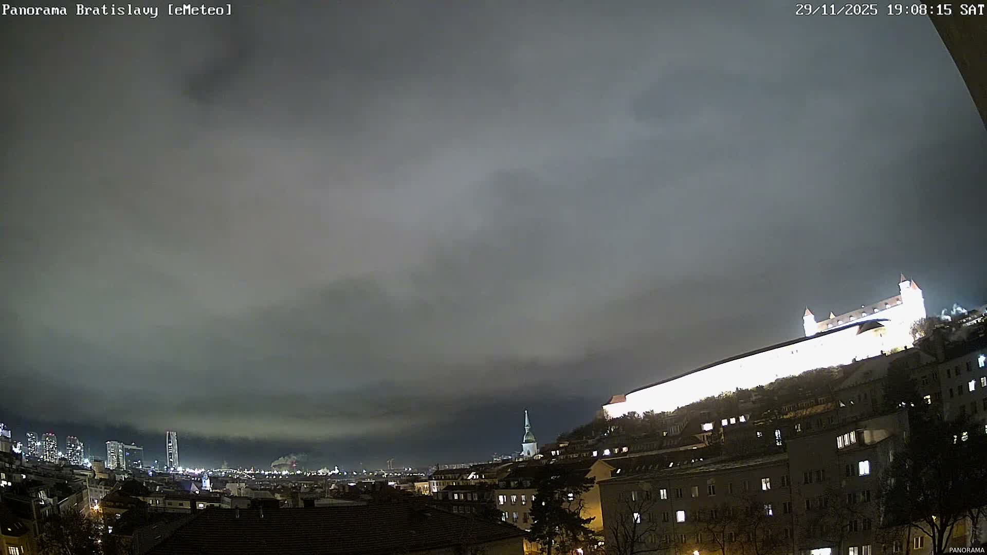 Bratislava City Southeast View Skyline  Live Cam - Stare Mesto, Okres Bratislava I, Bratislava, Slovakia