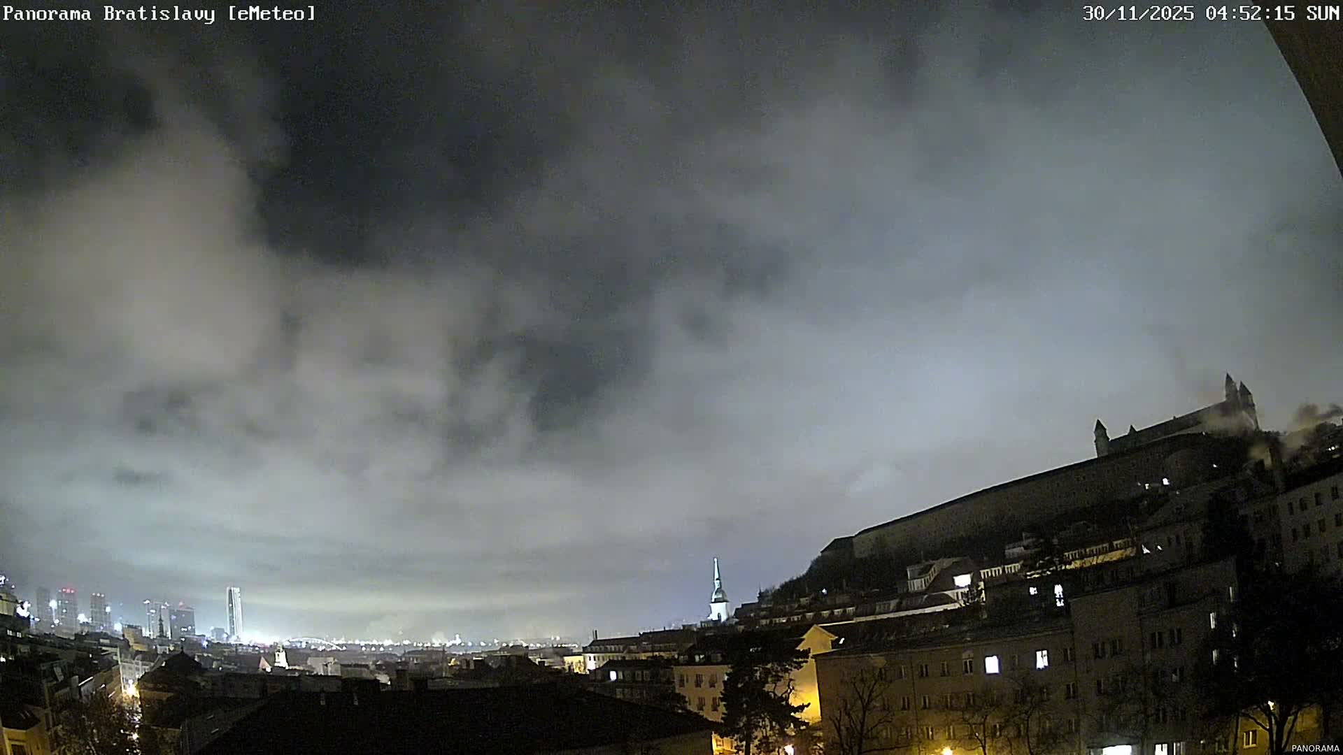 Bratislava City Southeast View Skyline  Live Cam - Stare Mesto, Okres Bratislava I, Bratislava, Slovakia