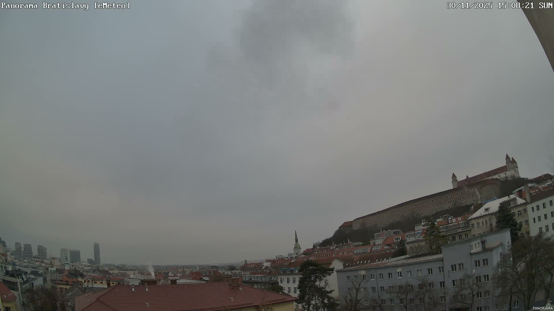 Bratislava City Southeast View Skyline  Live Cam - Stare Mesto, Okres Bratislava I, Bratislava, Slovakia
