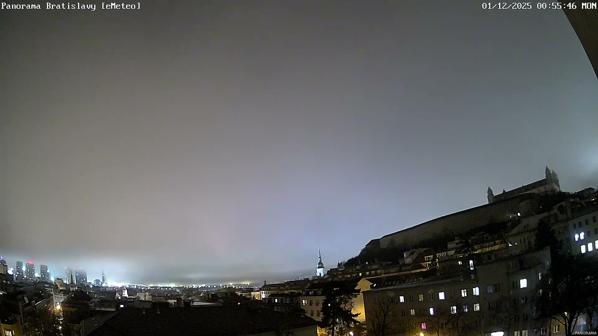 Bratislava City Southeast View Skyline  Live Cam - Stare Mesto, Okres Bratislava I, Bratislava, Slovakia