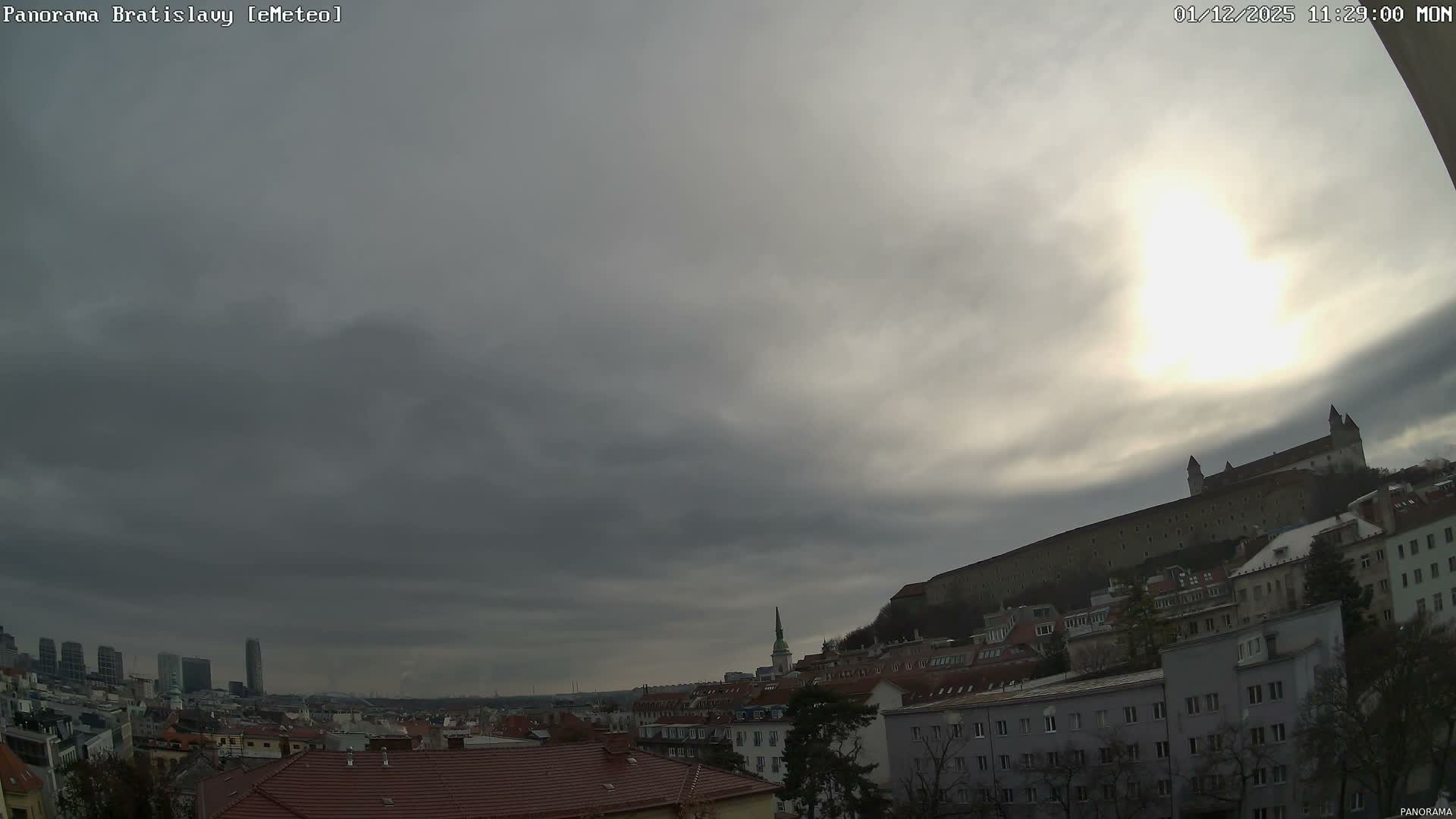 Bratislava City Southeast View Skyline  Live Cam - Stare Mesto, Okres Bratislava I, Bratislava, Slovakia