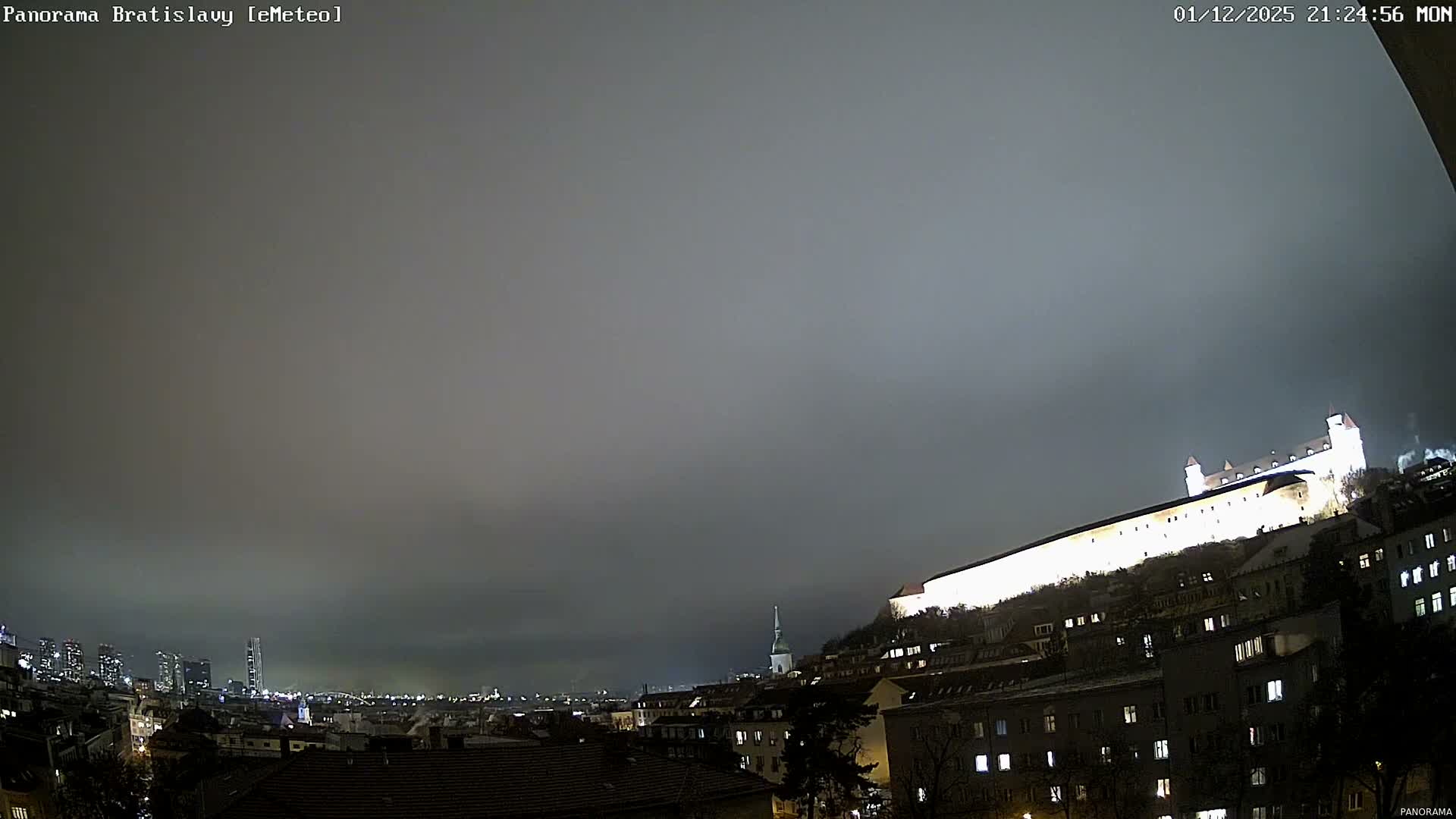 Bratislava City Southeast View Skyline  Live Cam - Stare Mesto, Okres Bratislava I, Bratislava, Slovakia