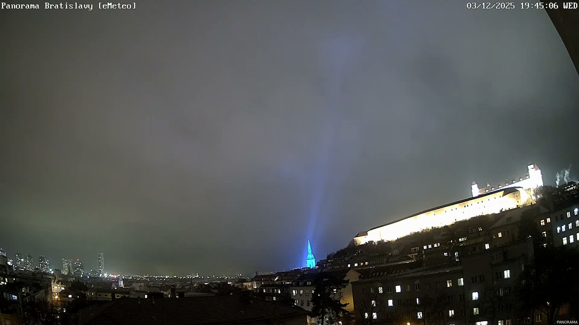 Bratislava City Southeast View Skyline  Live Cam - Stare Mesto, Okres Bratislava I, Bratislava, Slovakia