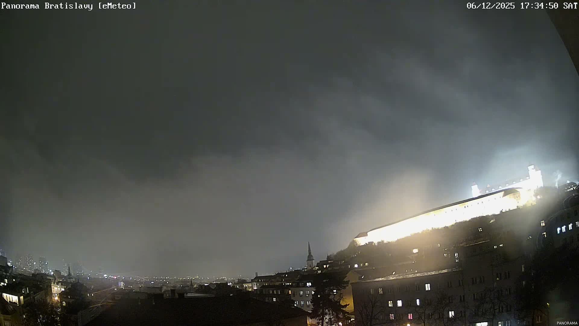 Bratislava City Southeast View Skyline  Live Cam - Stare Mesto, Okres Bratislava I, Bratislava, Slovakia