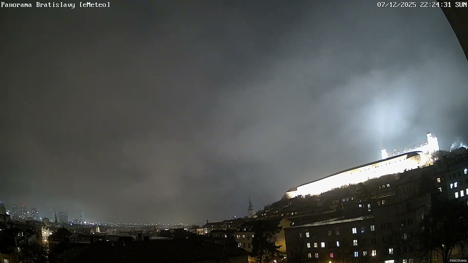 Bratislava City Southeast View Skyline  Live Cam - Stare Mesto, Okres Bratislava I, Bratislava, Slovakia