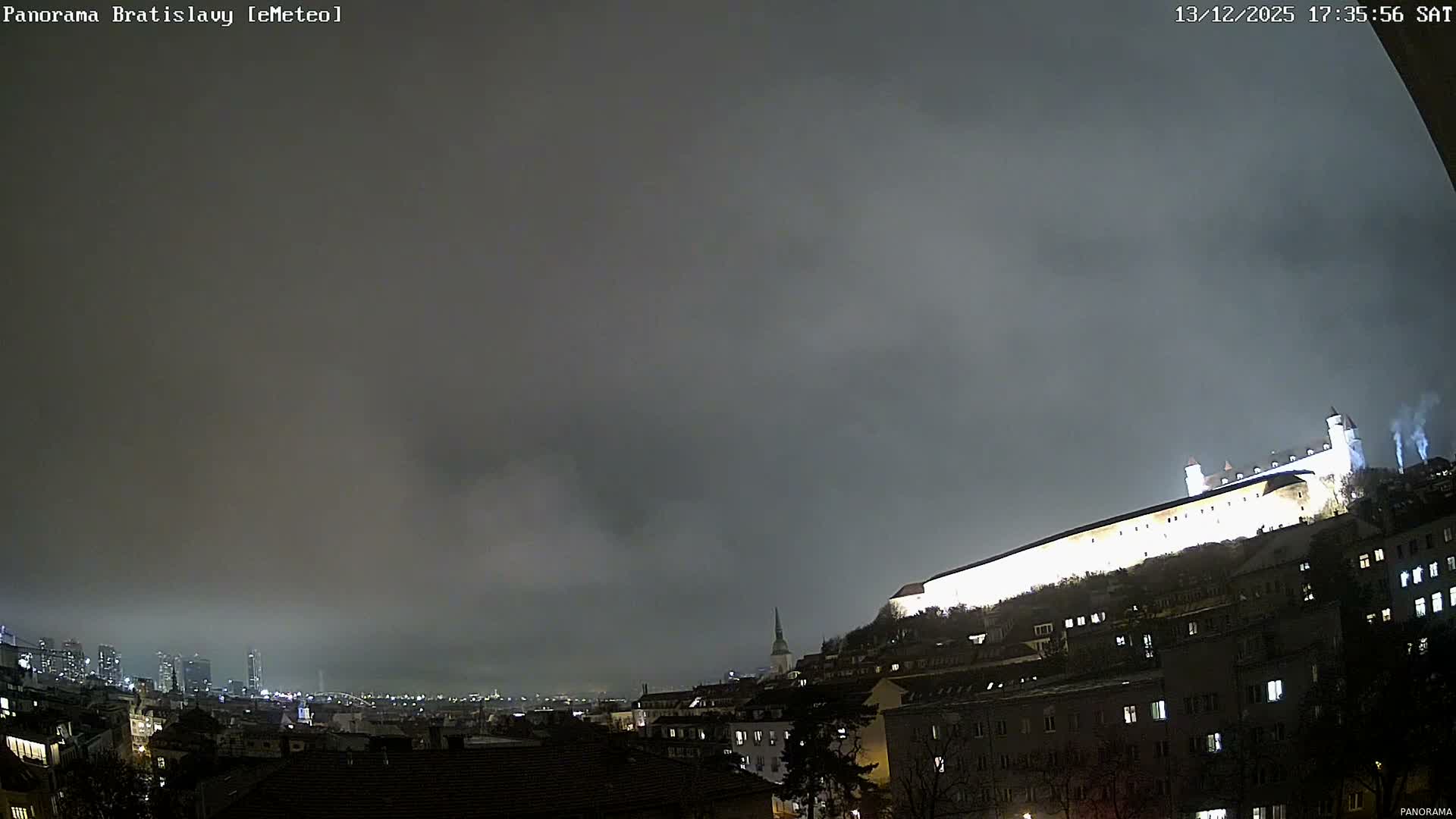 Bratislava City Southeast View Skyline  Live Cam - Stare Mesto, Okres Bratislava I, Bratislava, Slovakia