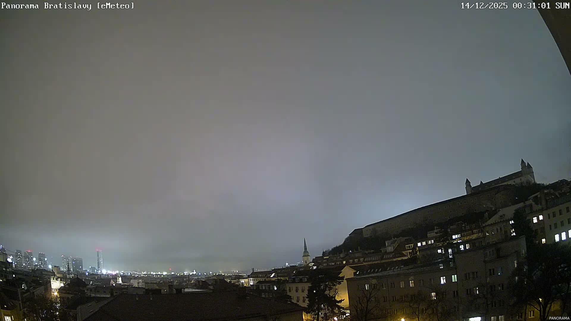 Bratislava City Southeast View Skyline  Live Cam - Stare Mesto, Okres Bratislava I, Bratislava, Slovakia