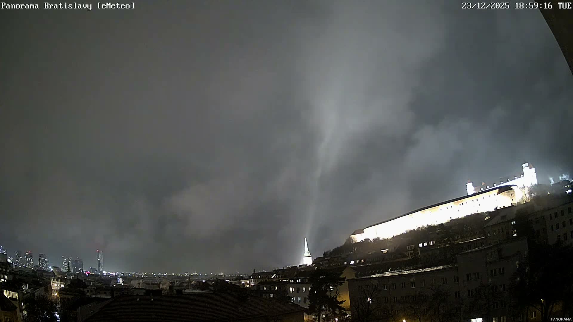 Bratislava City Southeast View Skyline  Live Cam - Stare Mesto, Okres Bratislava I, Bratislava, Slovakia