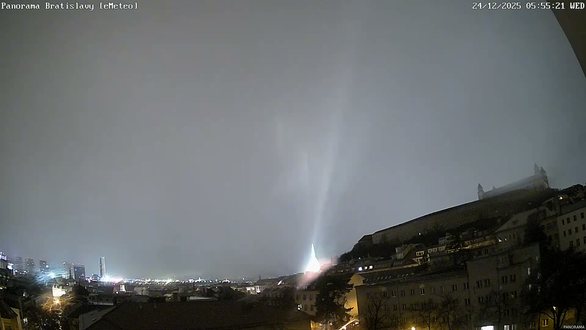 Bratislava City Southeast View Skyline  Live Cam - Stare Mesto, Okres Bratislava I, Bratislava, Slovakia