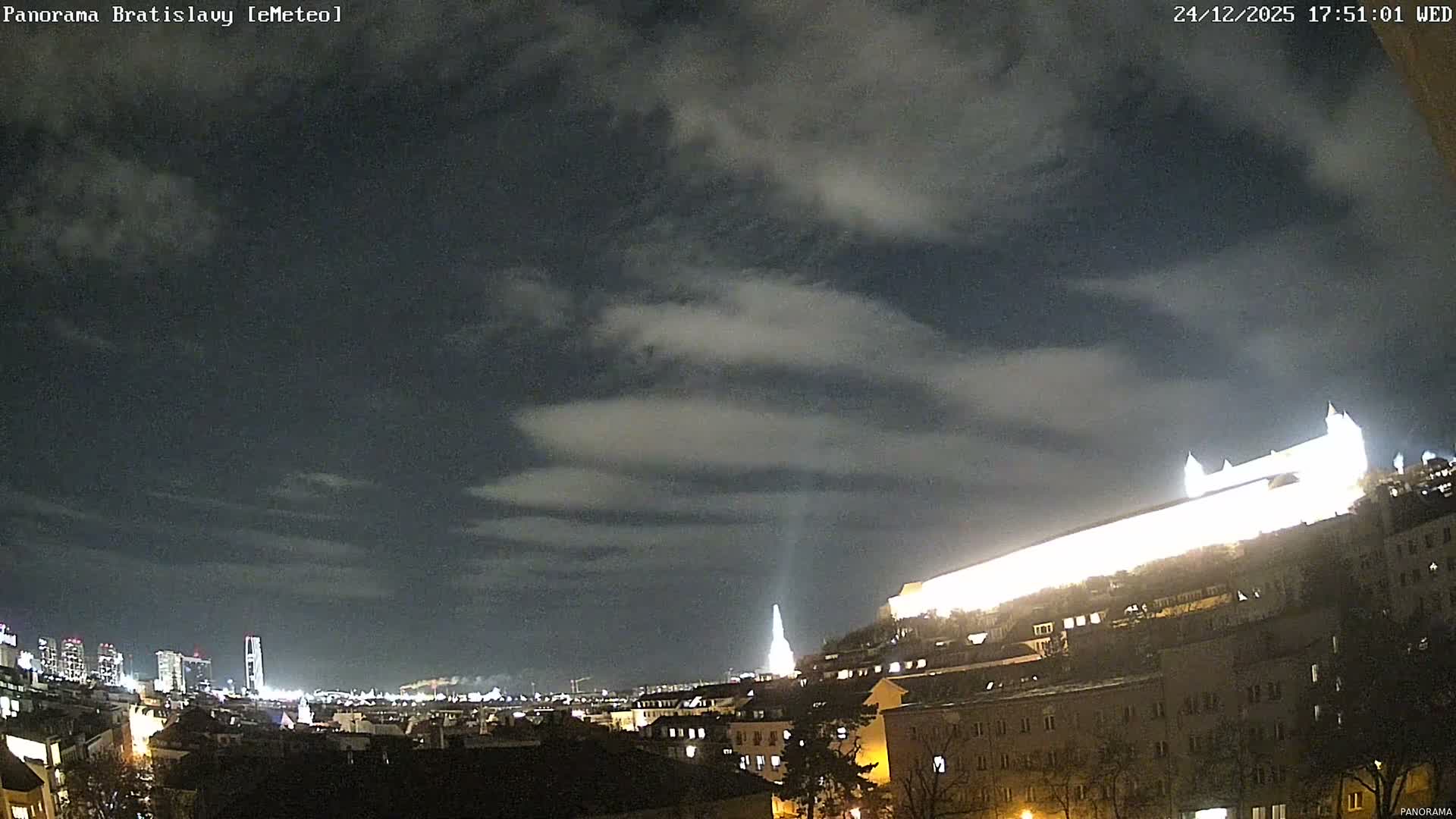 Bratislava City Southeast View Skyline  Live Cam - Stare Mesto, Okres Bratislava I, Bratislava, Slovakia