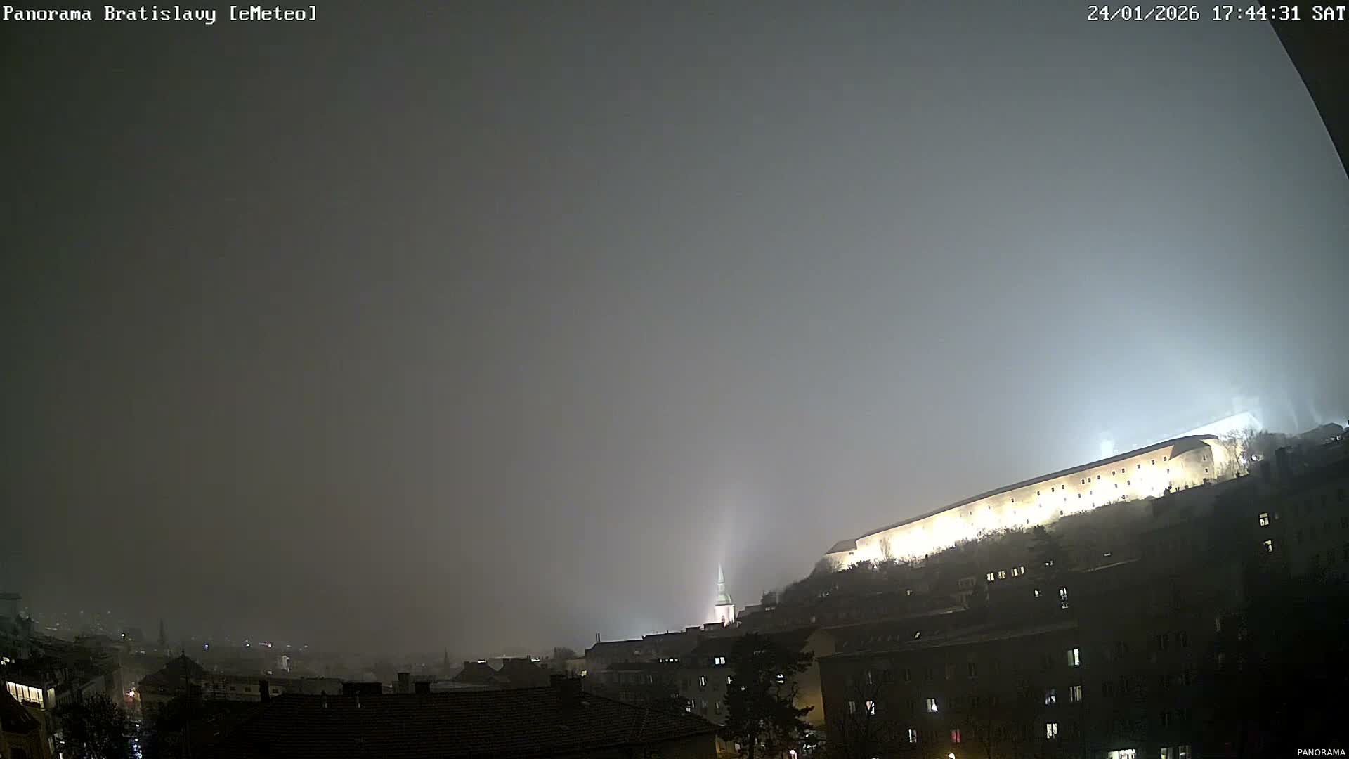 Bratislava City Southeast View Skyline  Live Cam - Stare Mesto, Okres Bratislava I, Bratislava, Slovakia