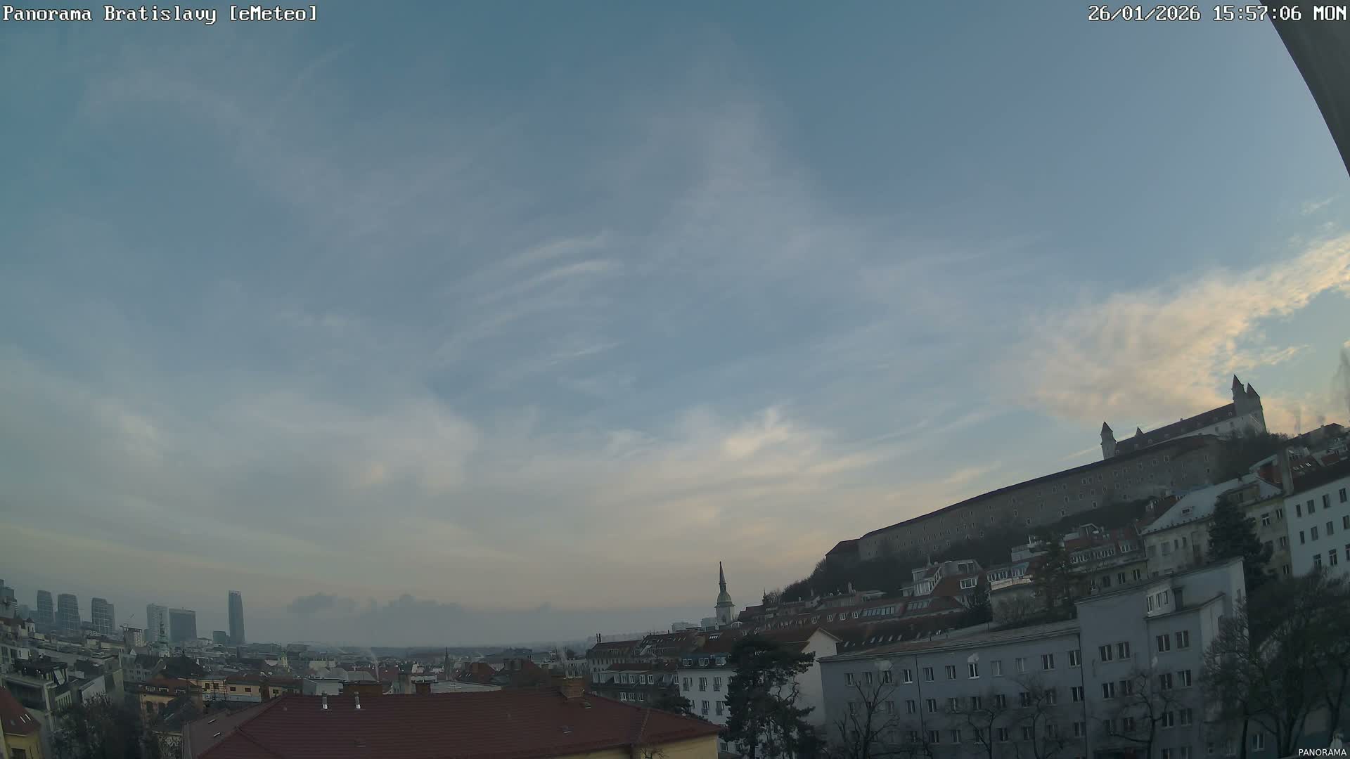 Bratislava City Southeast View Skyline  Live Cam - Stare Mesto, Okres Bratislava I, Bratislava, Slovakia
