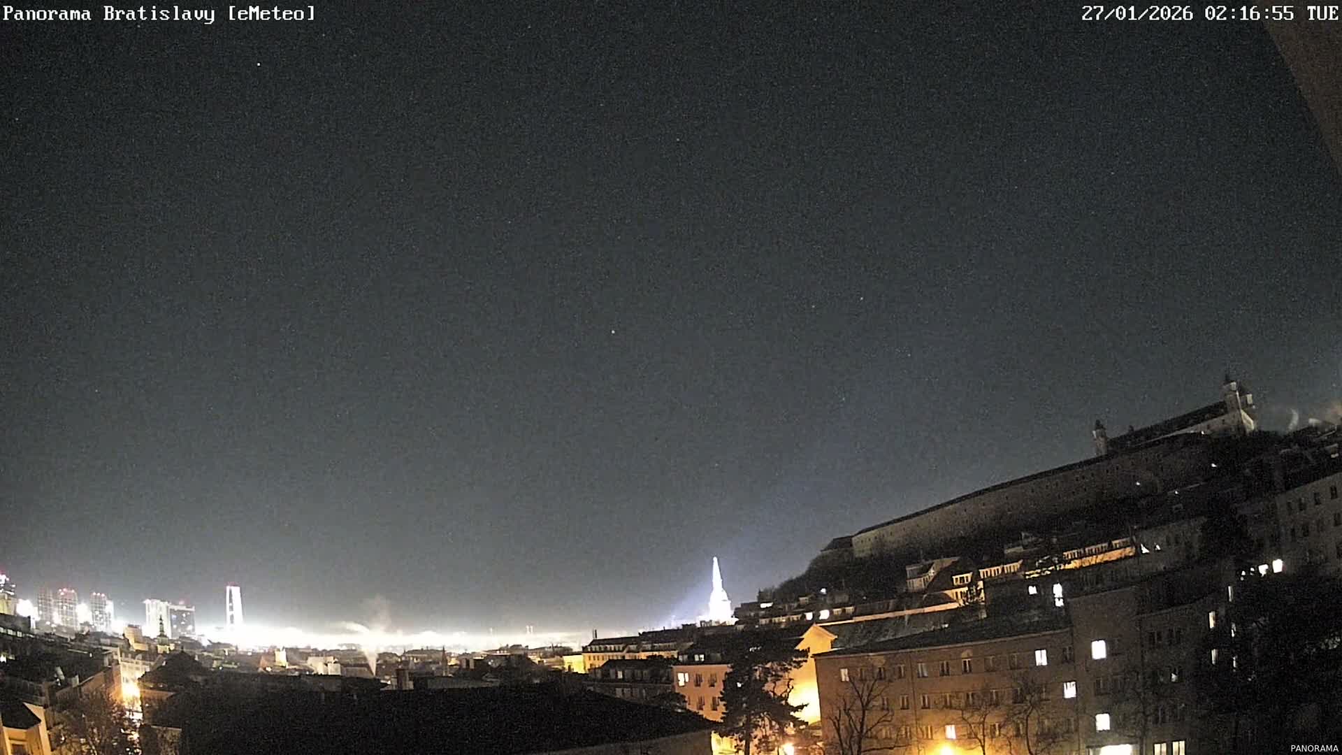 Bratislava City Southeast View Skyline  Live Cam - Stare Mesto, Okres Bratislava I, Bratislava, Slovakia