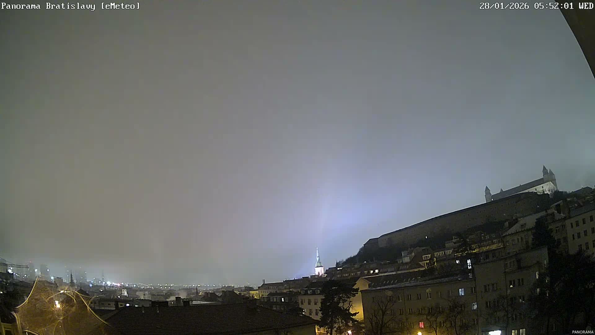 Bratislava City Southeast View Skyline  Live Cam - Stare Mesto, Okres Bratislava I, Bratislava, Slovakia