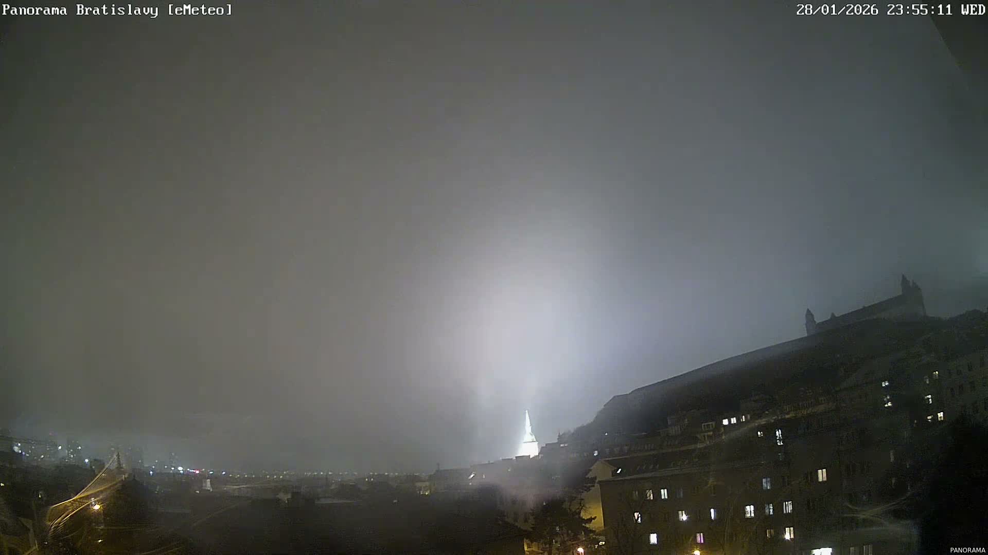 Bratislava City Southeast View Skyline  Live Cam - Stare Mesto, Okres Bratislava I, Bratislava, Slovakia
