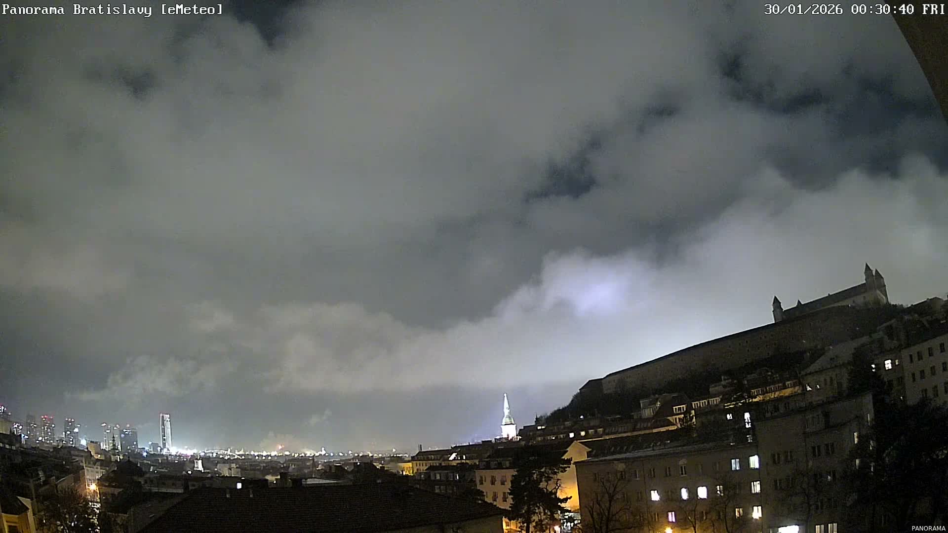 Bratislava City Southeast View Skyline  Live Cam - Stare Mesto, Okres Bratislava I, Bratislava, Slovakia