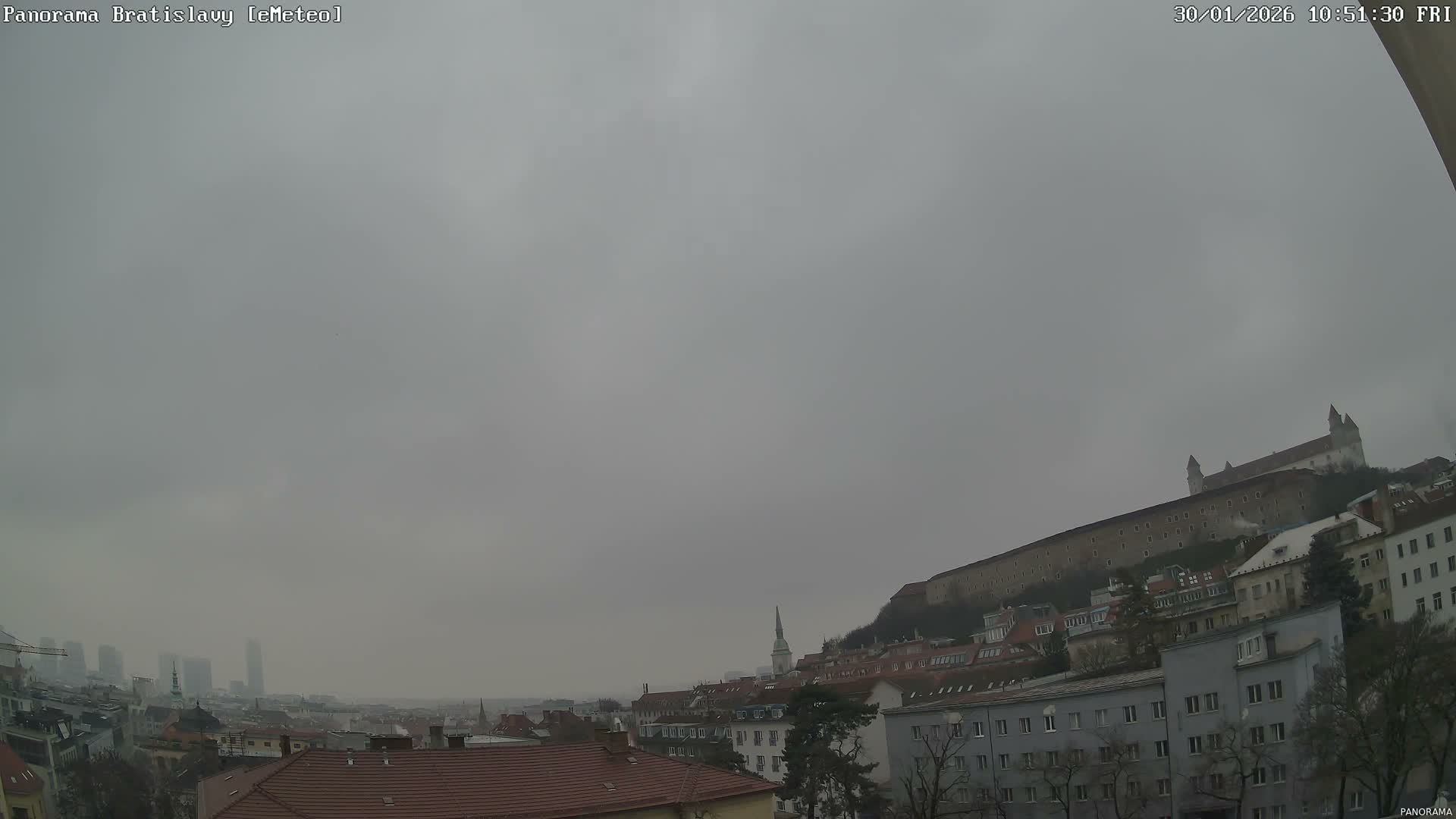 Bratislava City Southeast View Skyline  Live Cam - Stare Mesto, Okres Bratislava I, Bratislava, Slovakia