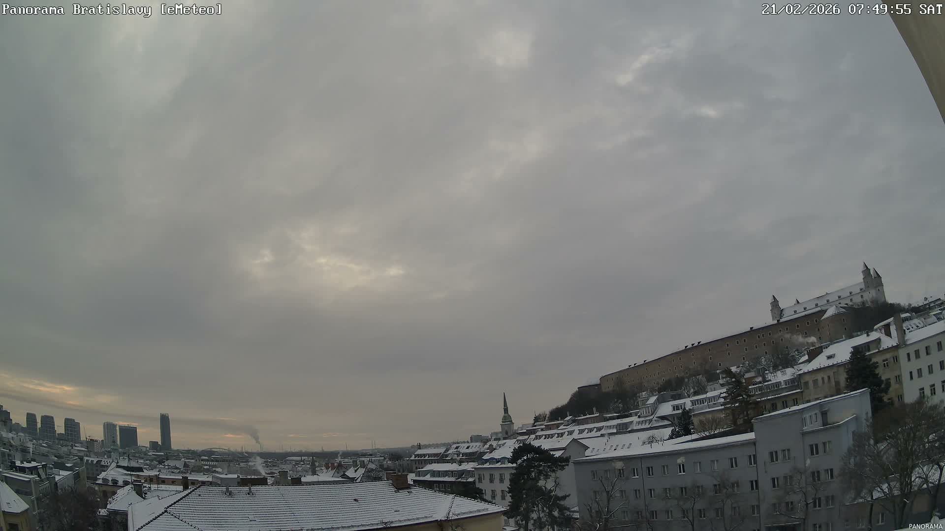 Bratislava City Southeast View Skyline  Live Cam - Stare Mesto, Okres Bratislava I, Bratislava, Slovakia