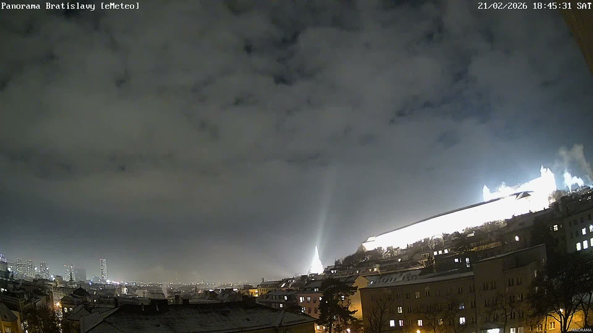 Bratislava City Southeast View Skyline  Live Cam - Stare Mesto, Okres Bratislava I, Bratislava, Slovakia