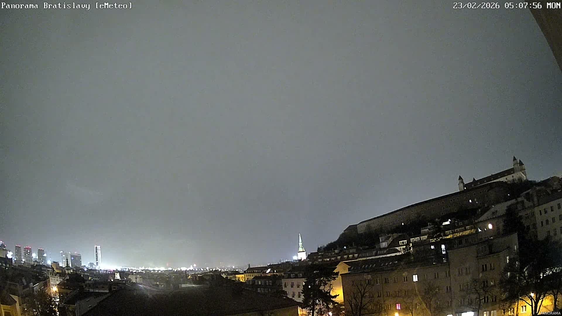 Bratislava City Southeast View Skyline  Live Cam - Stare Mesto, Okres Bratislava I, Bratislava, Slovakia