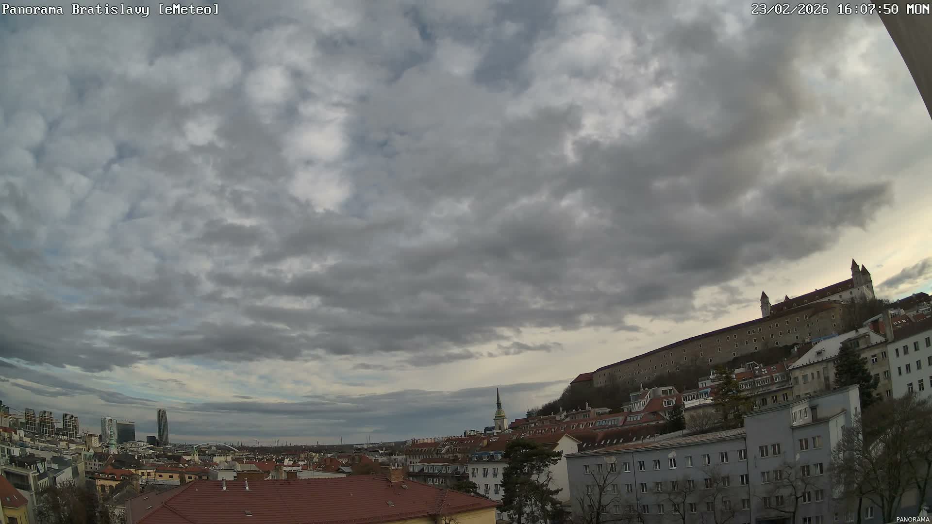 Bratislava City Southeast View Skyline  Live Cam - Stare Mesto, Okres Bratislava I, Bratislava, Slovakia