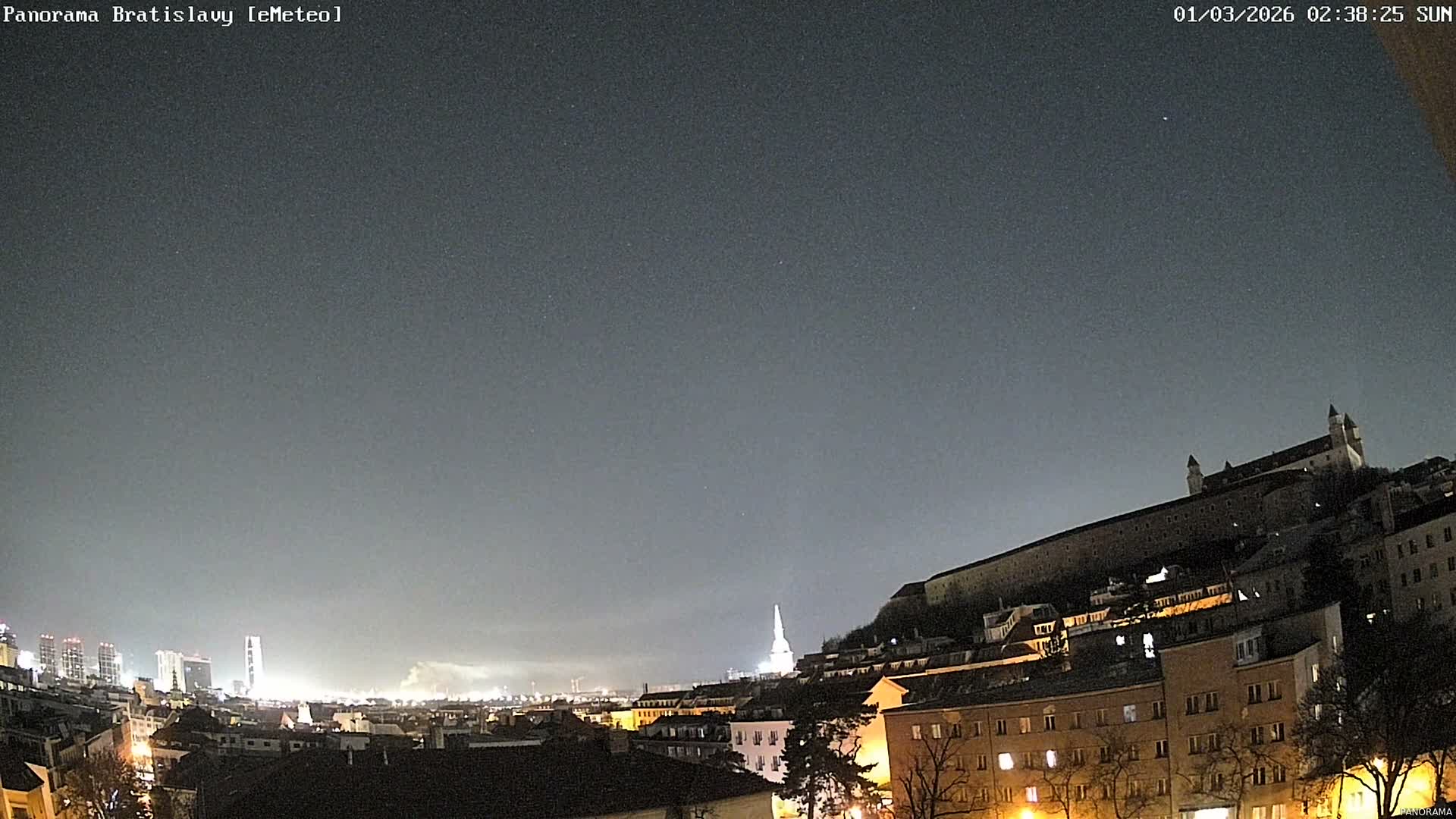 Bratislava City Southeast View Skyline  Live Cam - Stare Mesto, Okres Bratislava I, Bratislava, Slovakia