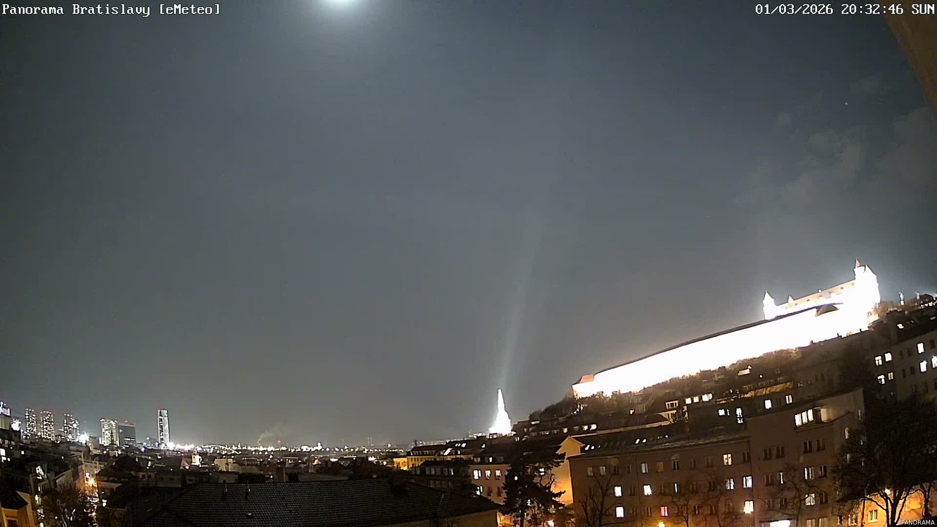 Bratislava City Southeast View Skyline  Live Cam - Stare Mesto, Okres Bratislava I, Bratislava, Slovakia