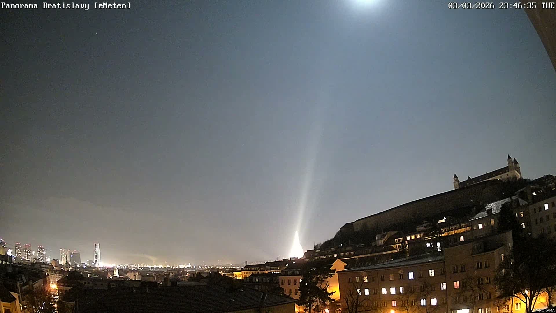 Bratislava City Southeast View Skyline  Live Cam - Stare Mesto, Okres Bratislava I, Bratislava, Slovakia