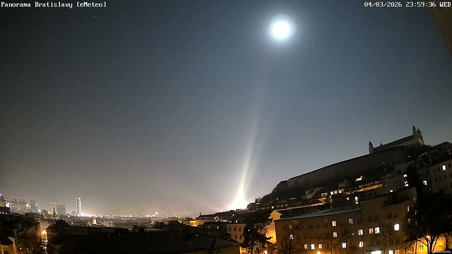 Bratislava City Southeast View Skyline  Live Cam - Stare Mesto, Okres Bratislava I, Bratislava, Slovakia