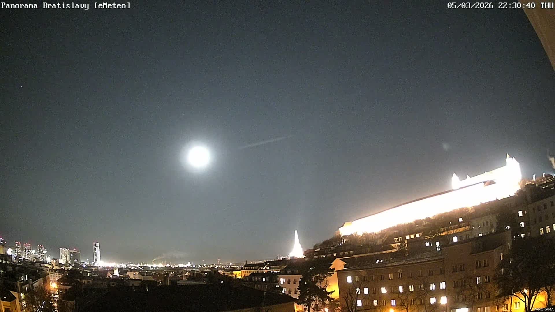 Bratislava City Southeast View Skyline  Live Cam - Stare Mesto, Okres Bratislava I, Bratislava, Slovakia