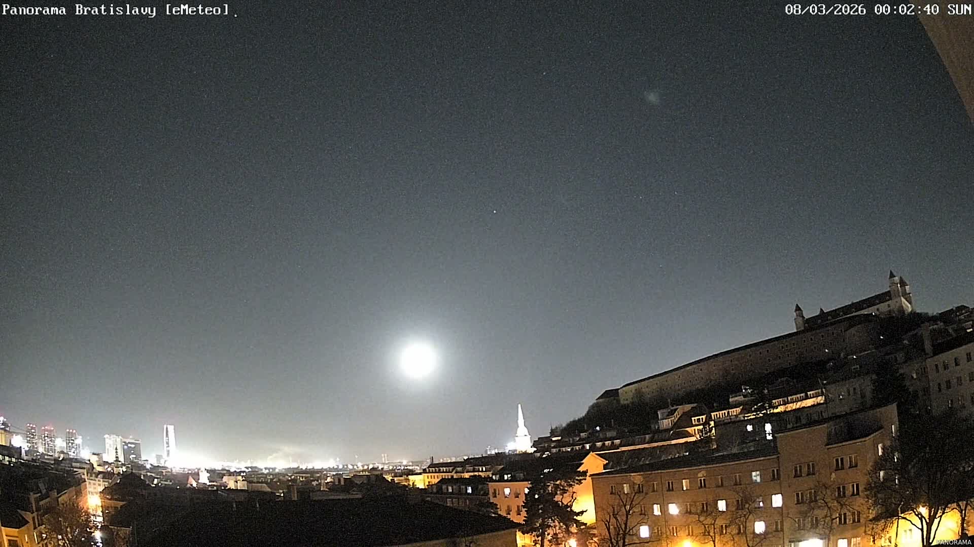 Bratislava City Southeast View Skyline  Live Cam - Stare Mesto, Okres Bratislava I, Bratislava, Slovakia