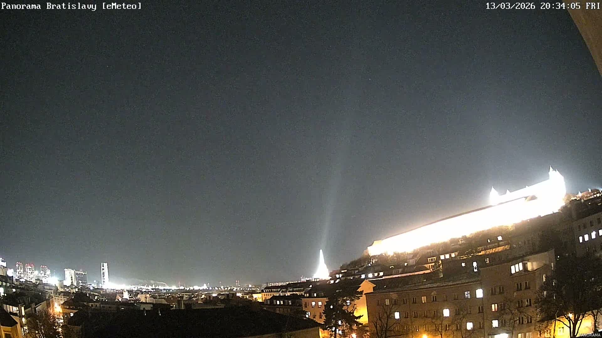 Bratislava City Southeast View Skyline  Live Cam - Stare Mesto, Okres Bratislava I, Bratislava, Slovakia