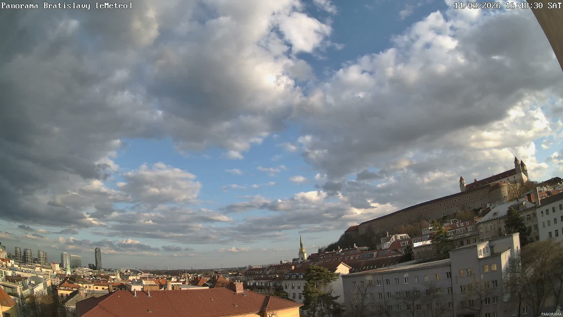 Bratislava City Southeast View Skyline  Live Cam - Stare Mesto, Okres Bratislava I, Bratislava, Slovakia