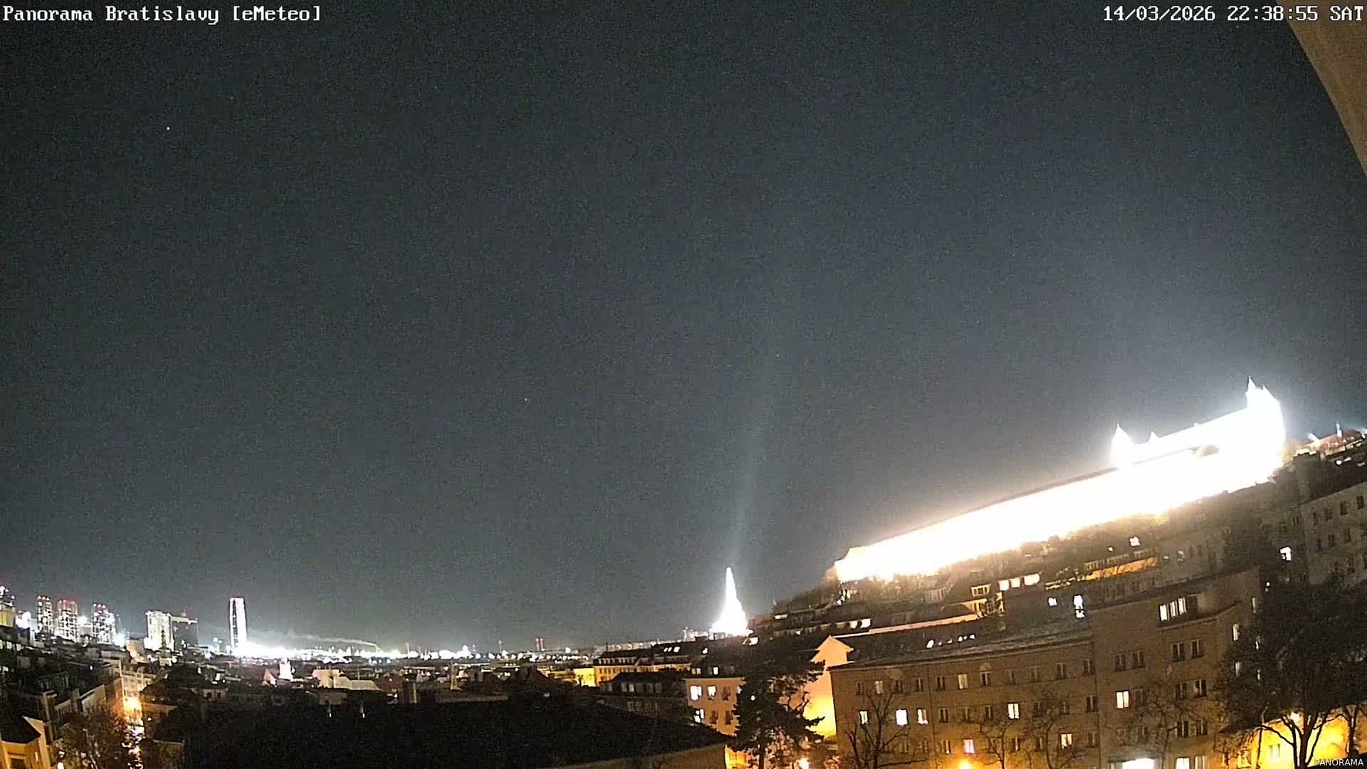 Bratislava City Southeast View Skyline  Live Cam - Stare Mesto, Okres Bratislava I, Bratislava, Slovakia