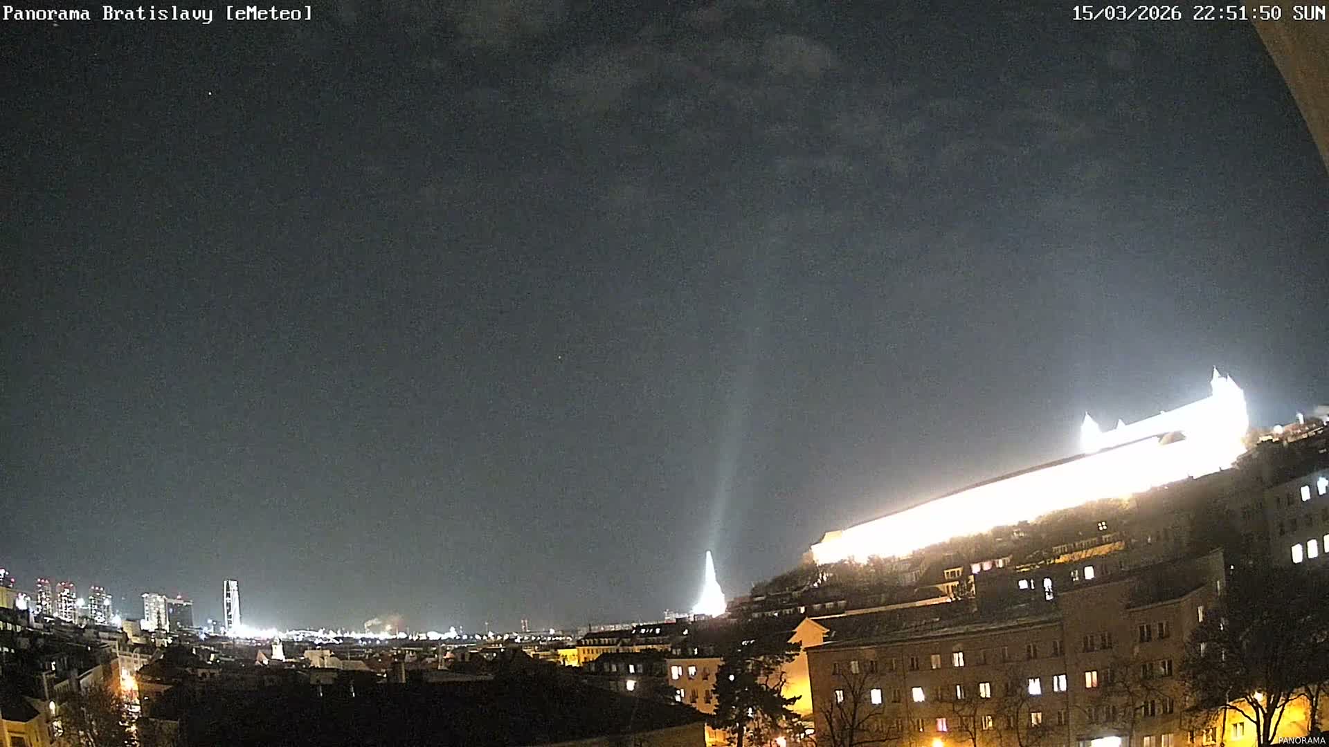 Bratislava City Southeast View Skyline  Live Cam - Stare Mesto, Okres Bratislava I, Bratislava, Slovakia