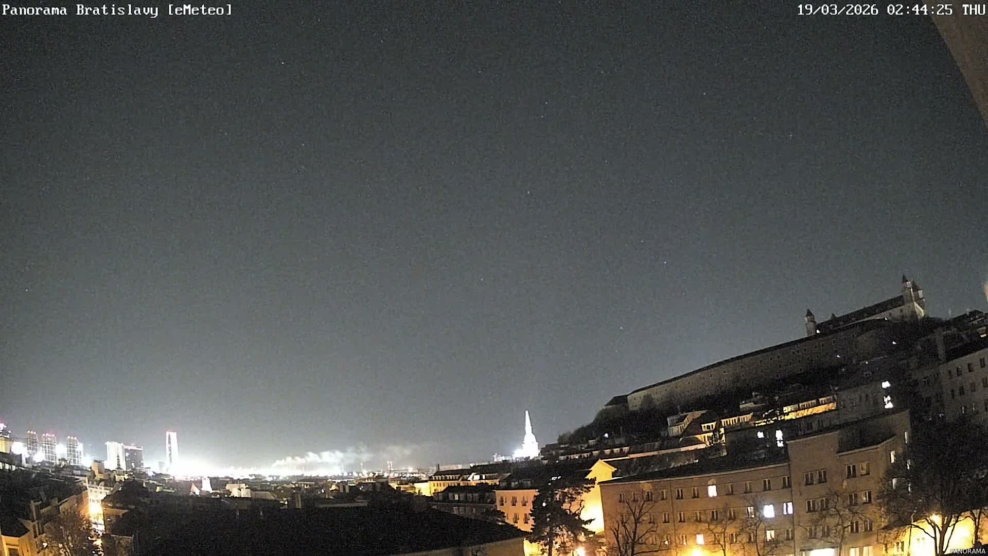 Bratislava City Southeast View Skyline  Live Cam - Stare Mesto, Okres Bratislava I, Bratislava, Slovakia