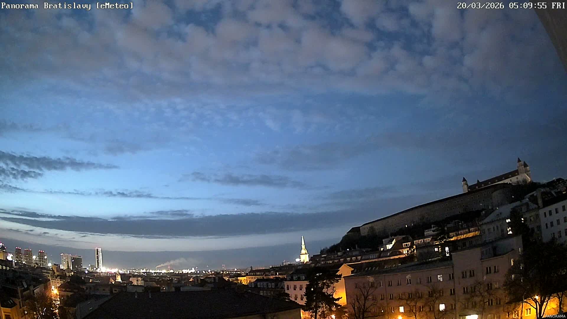 Bratislava City Southeast View Skyline  Live Cam - Stare Mesto, Okres Bratislava I, Bratislava, Slovakia