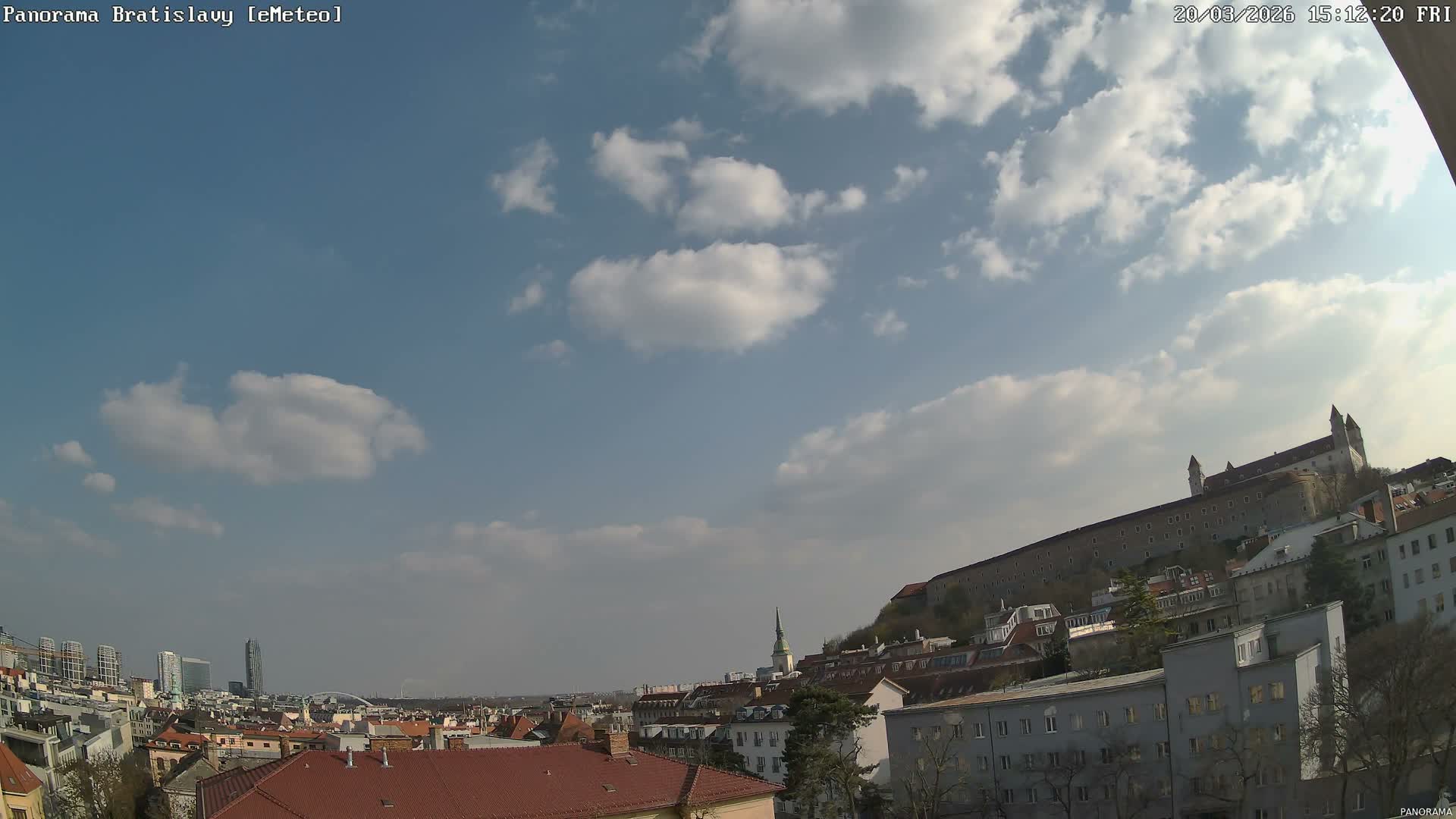 Bratislava City Southeast View Skyline  Live Cam - Stare Mesto, Okres Bratislava I, Bratislava, Slovakia