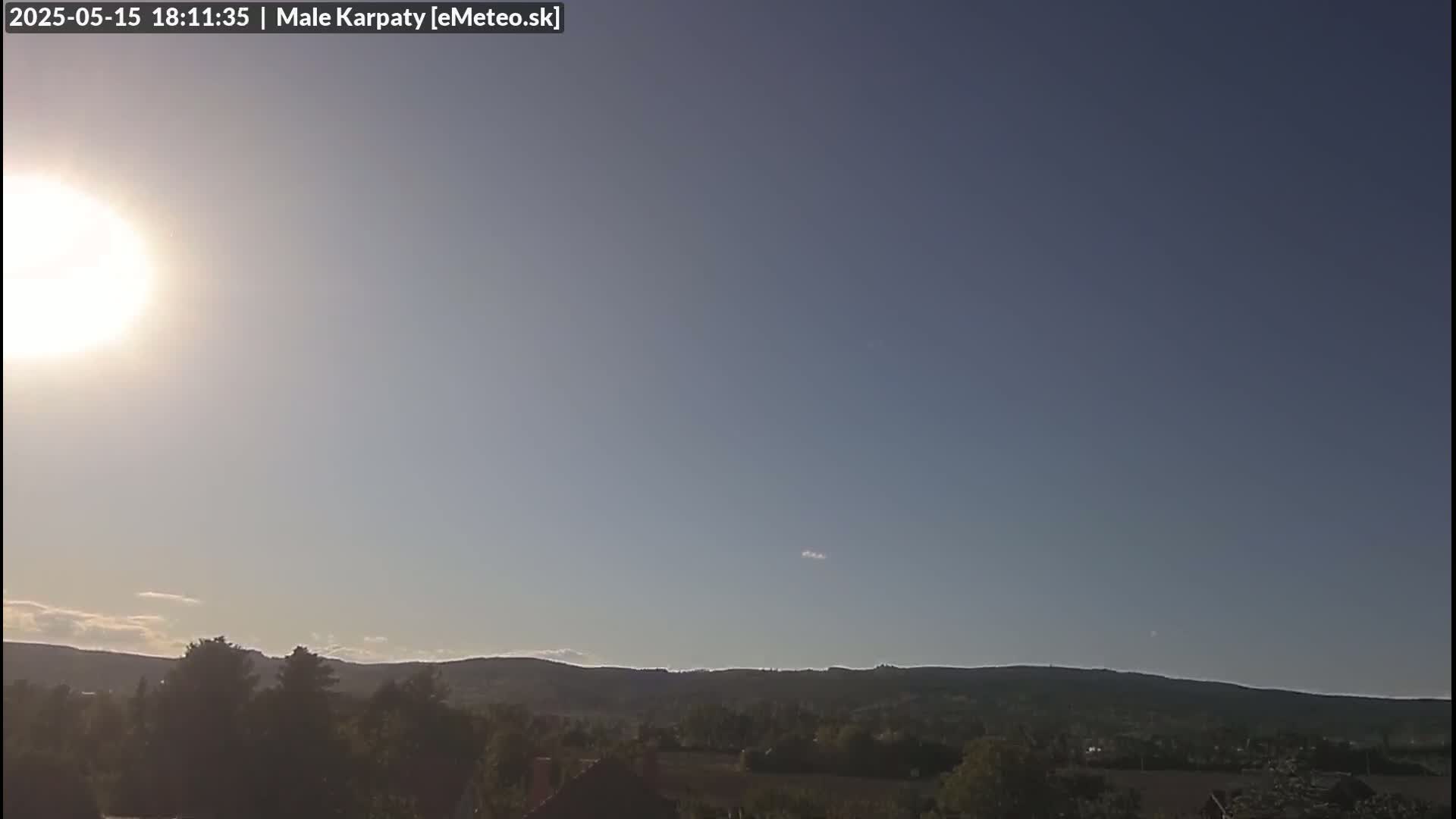 Bratislava , Little Carpathians (Malé Karpaty) View from Vajnory Live Cam -  Vajnory, Bratislava III, Bratislava, Slovakia