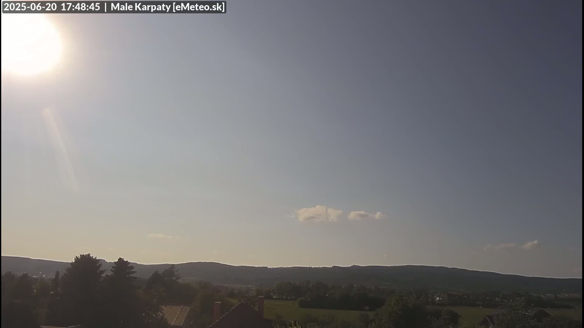 Bratislava , Little Carpathians (Malé Karpaty) View from Vajnory Live Cam -  Vajnory, Bratislava III, Bratislava, Slovakia