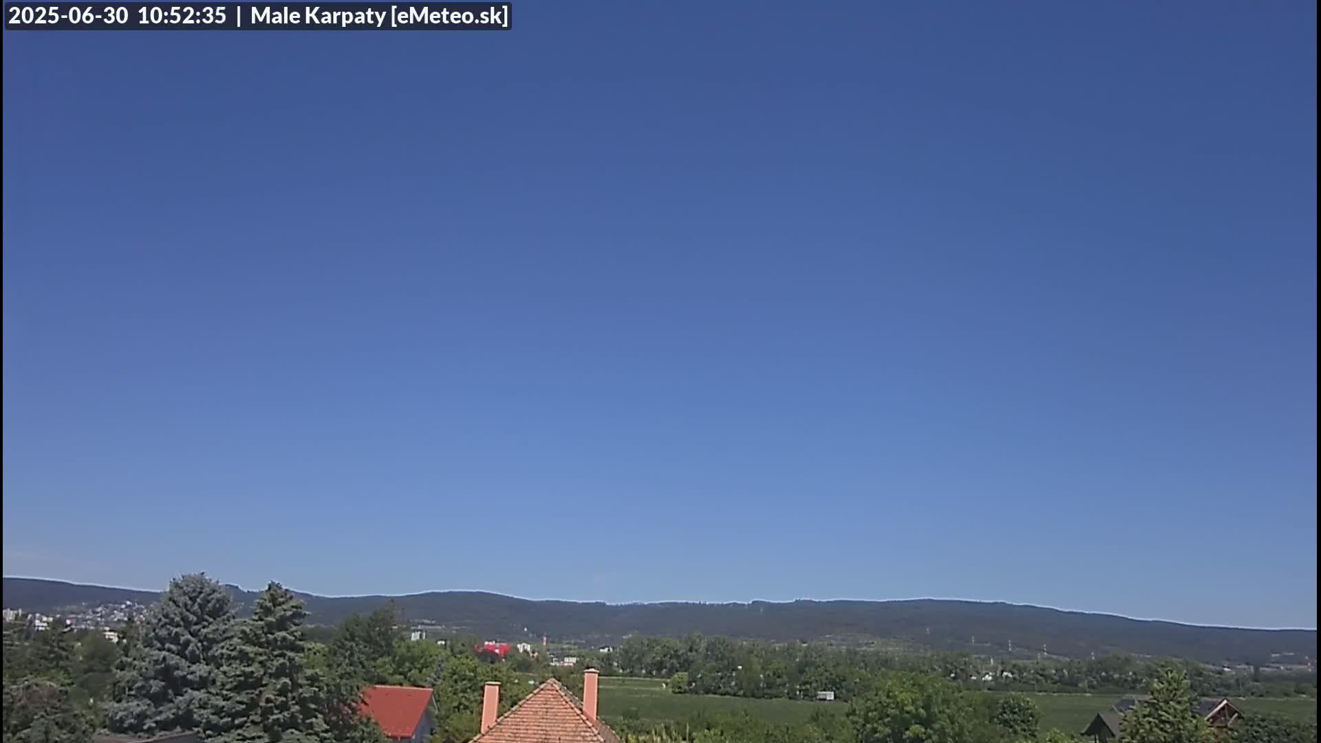 Bratislava , Little Carpathians (Malé Karpaty) View from Vajnory Live Cam -  Vajnory, Bratislava III, Bratislava, Slovakia