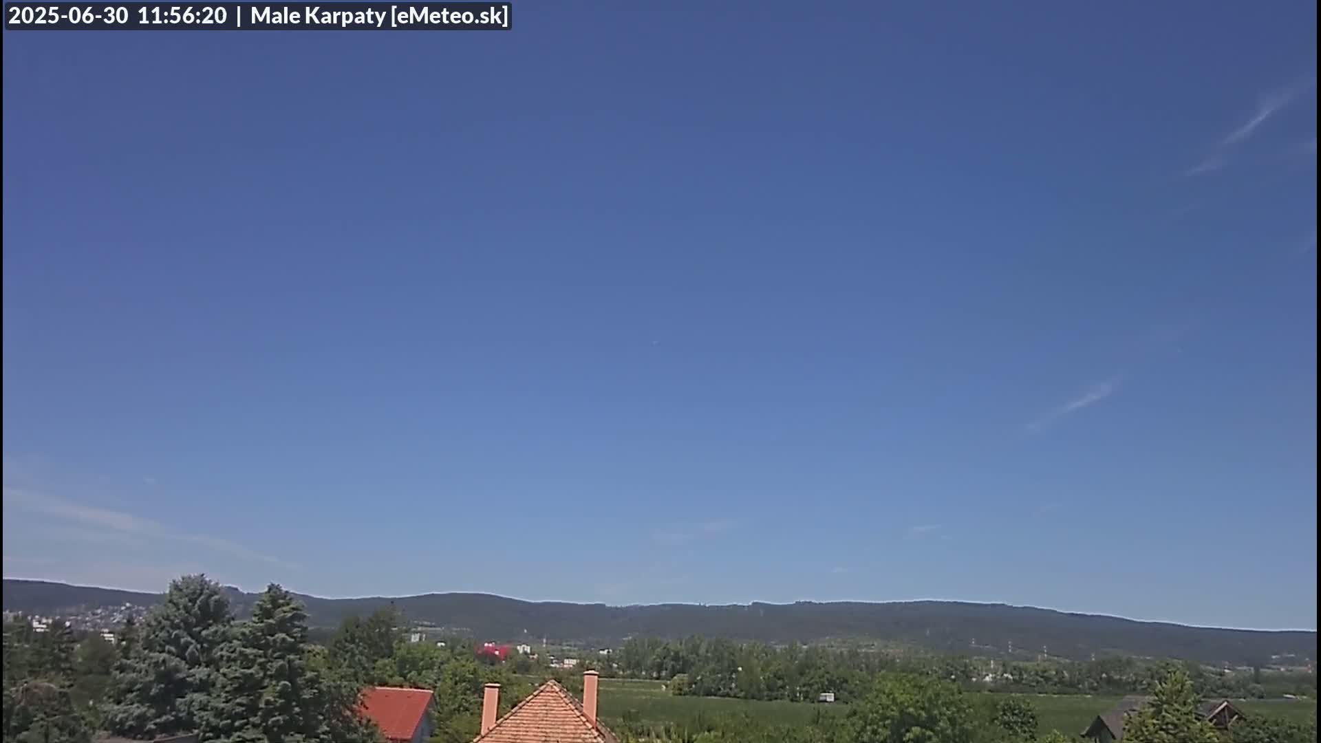 Bratislava , Little Carpathians (Malé Karpaty) View from Vajnory Live Cam -  Vajnory, Bratislava III, Bratislava, Slovakia