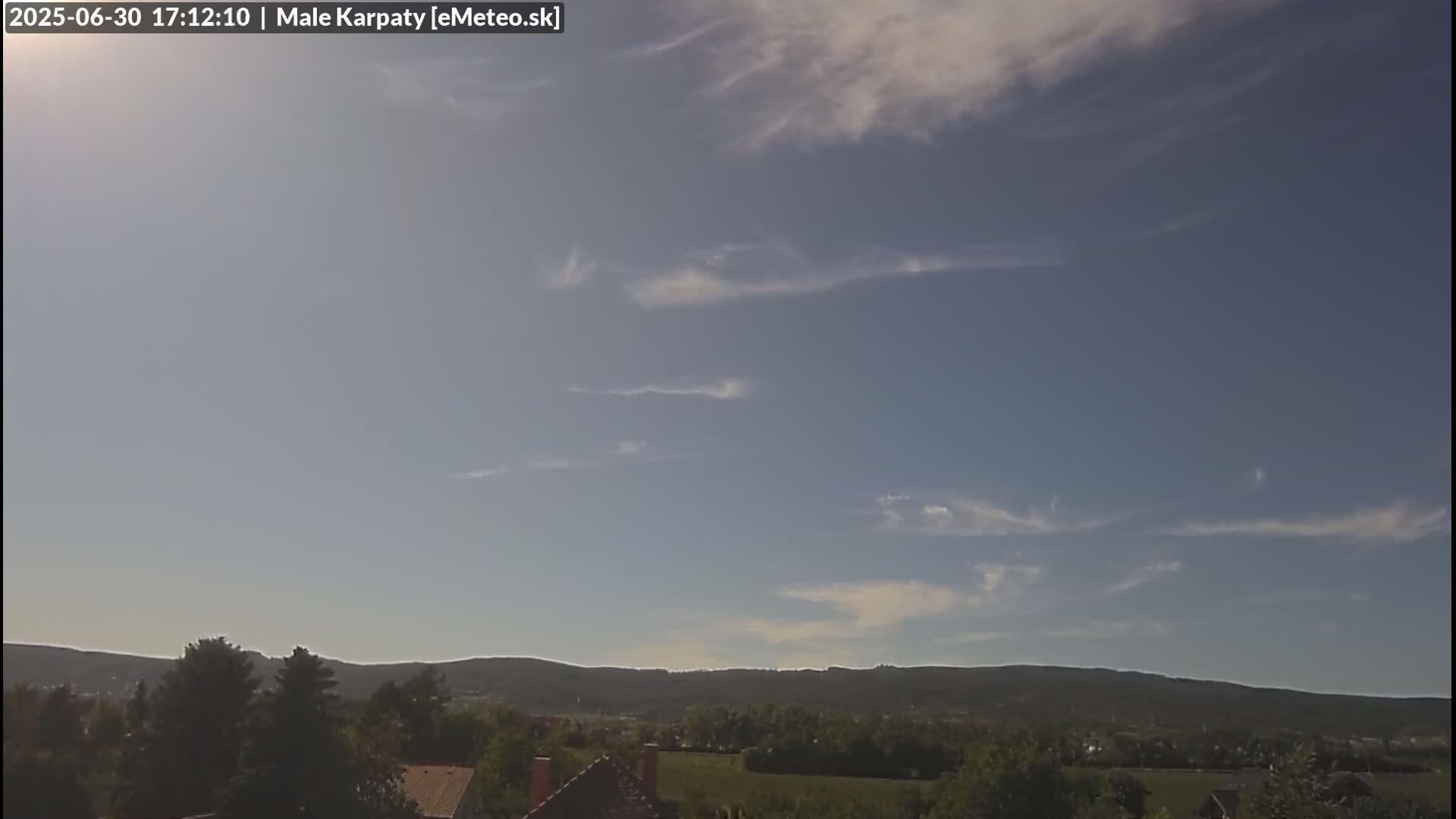Bratislava , Little Carpathians (Malé Karpaty) View from Vajnory Live Cam -  Vajnory, Bratislava III, Bratislava, Slovakia
