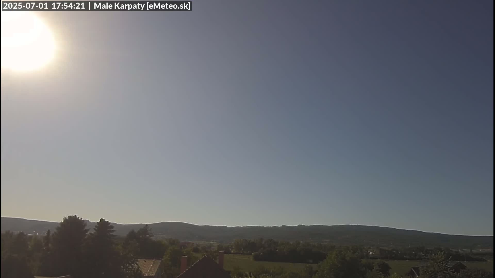 Bratislava , Little Carpathians (Malé Karpaty) View from Vajnory Live Cam -  Vajnory, Bratislava III, Bratislava, Slovakia