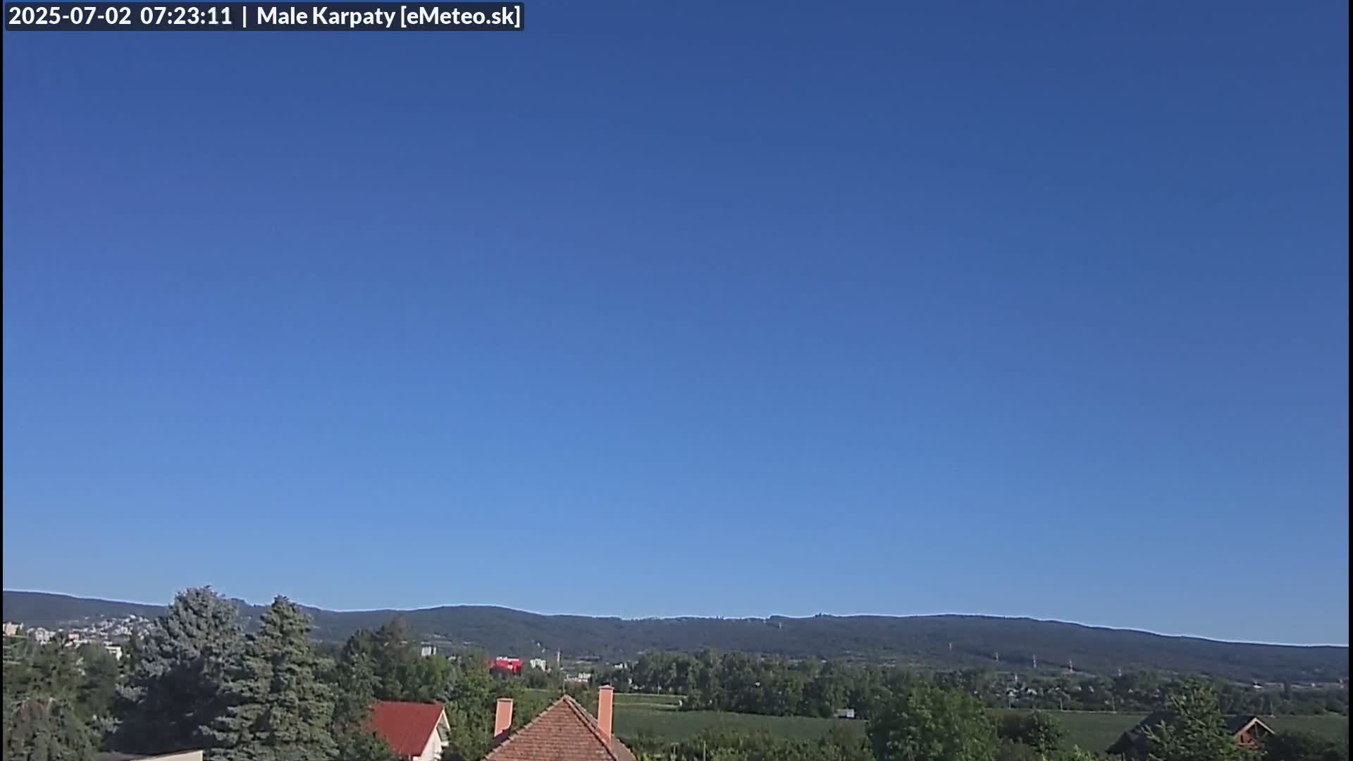 Bratislava , Little Carpathians (Malé Karpaty) View from Vajnory Live Cam -  Vajnory, Bratislava III, Bratislava, Slovakia
