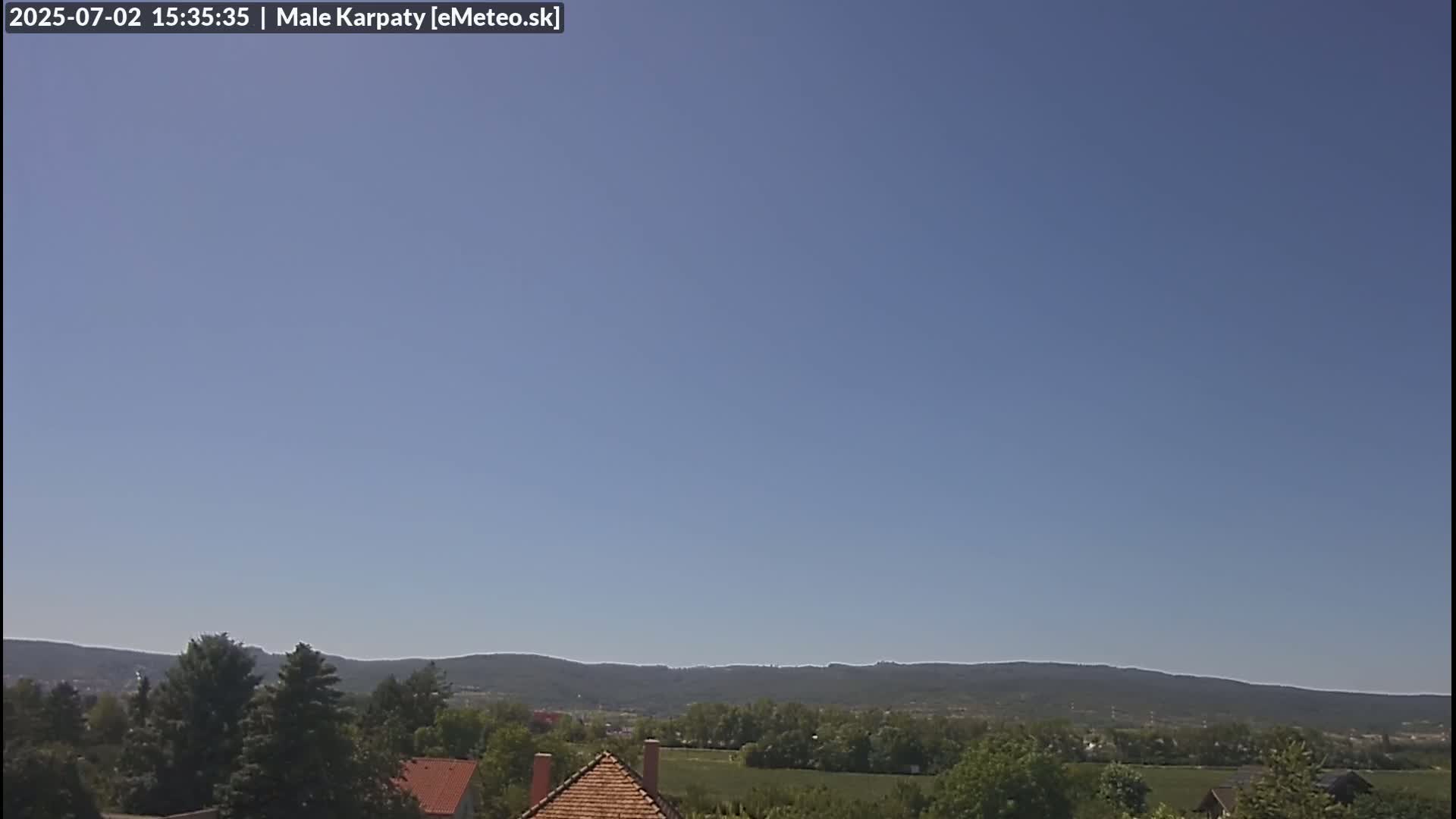 Bratislava , Little Carpathians (Malé Karpaty) View from Vajnory Live Cam -  Vajnory, Bratislava III, Bratislava, Slovakia